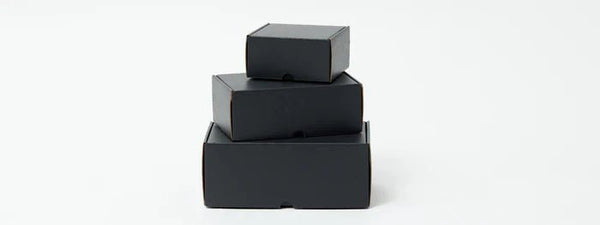 Black mailing boxes