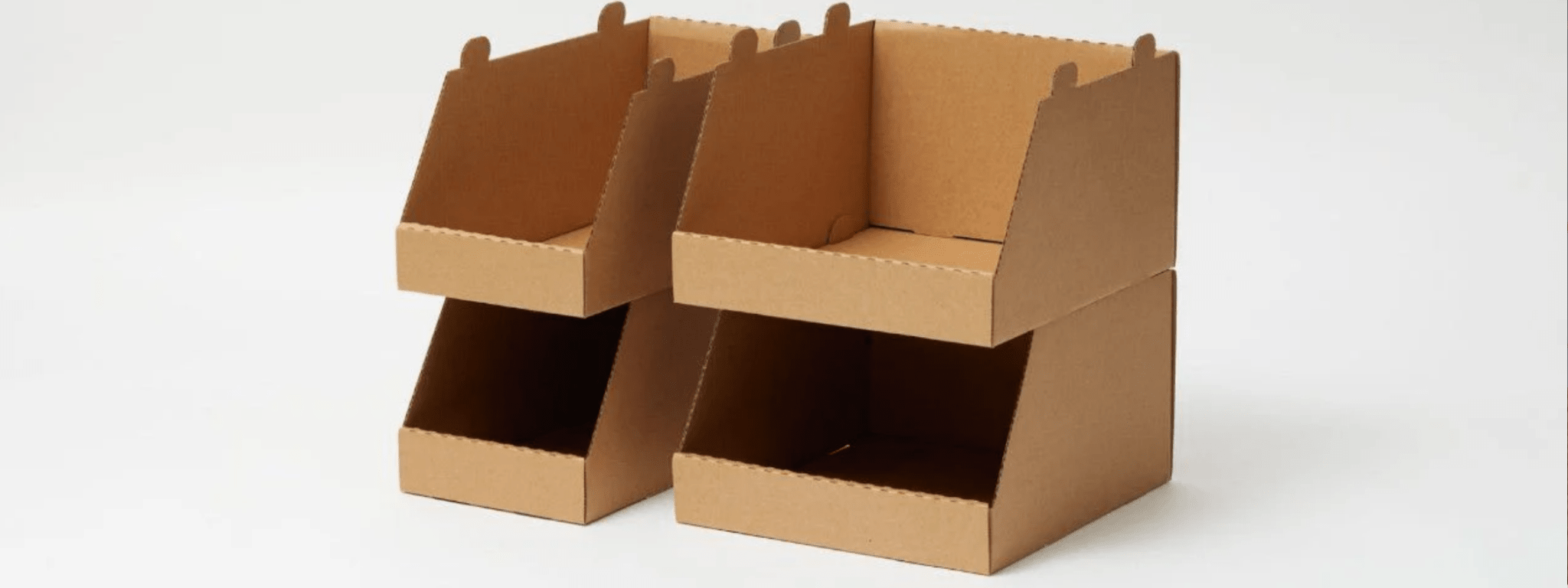Stackable Cardboard Storage Boxes - PackQueen