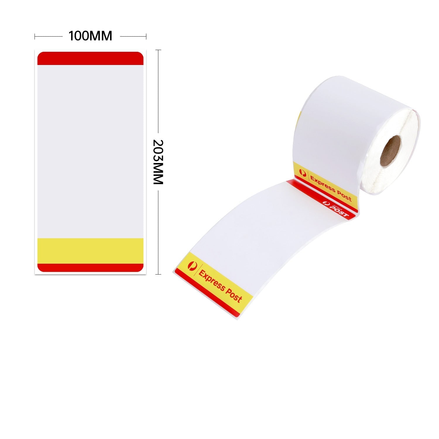 12 Rolls - Thermal AusPost Express Shipping Label Roll 100mm x 206mm (300 labels per roll) - PackQueen