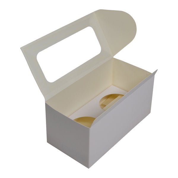 2 Cupcake Box with removable insert - Paperboard (285gsm) - PackQueen