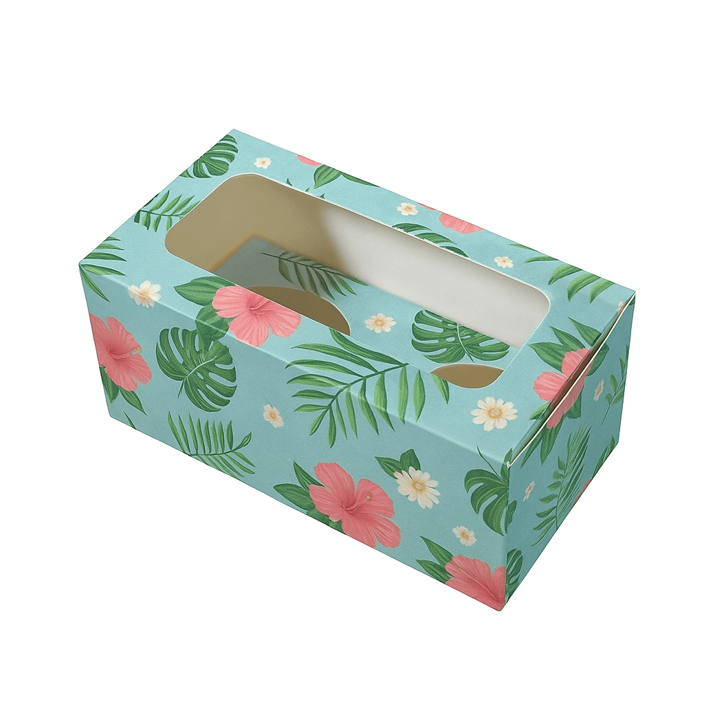 2 Cupcake Box with removable insert - Paperboard (285gsm) - PackQueen
