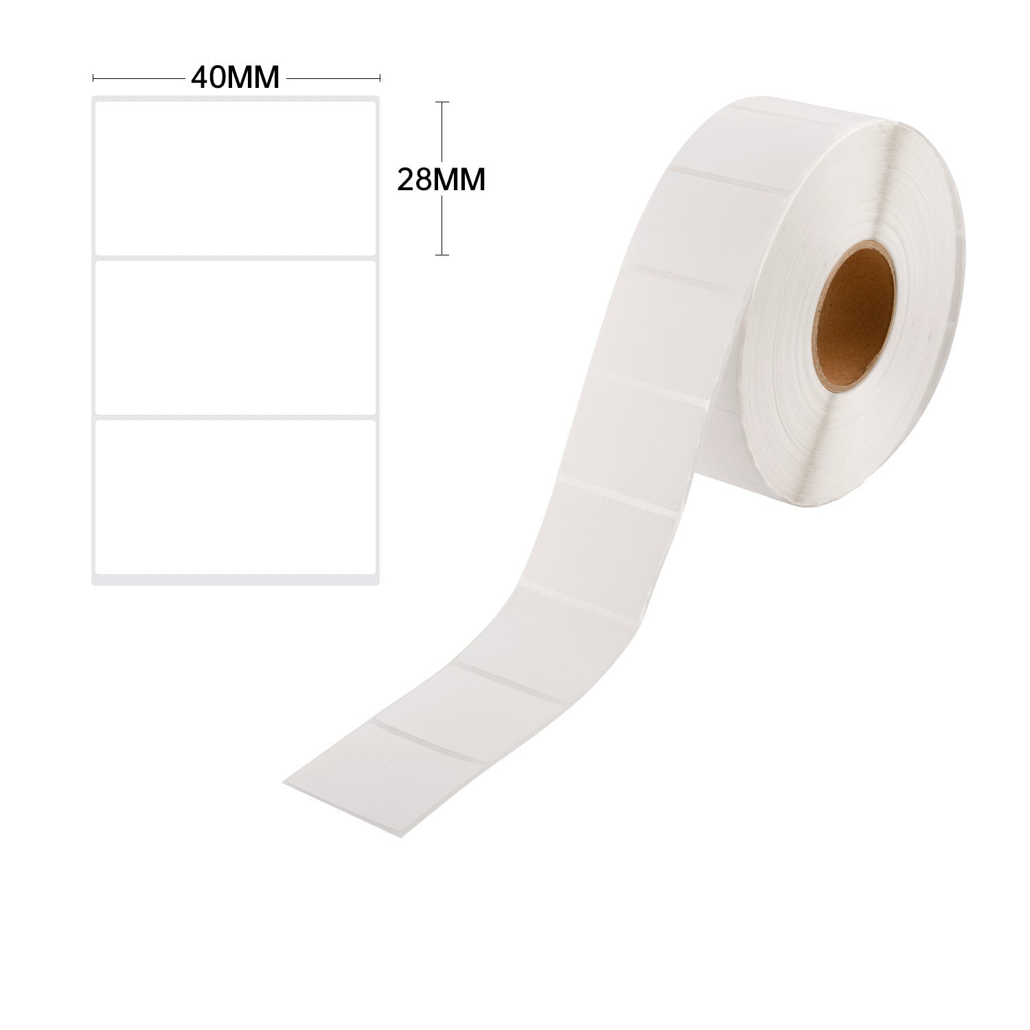 20 Rolls - Removable Thermal Shipping Label Roll 40mm x 28mm (2000 labels per roll) - PackQueen