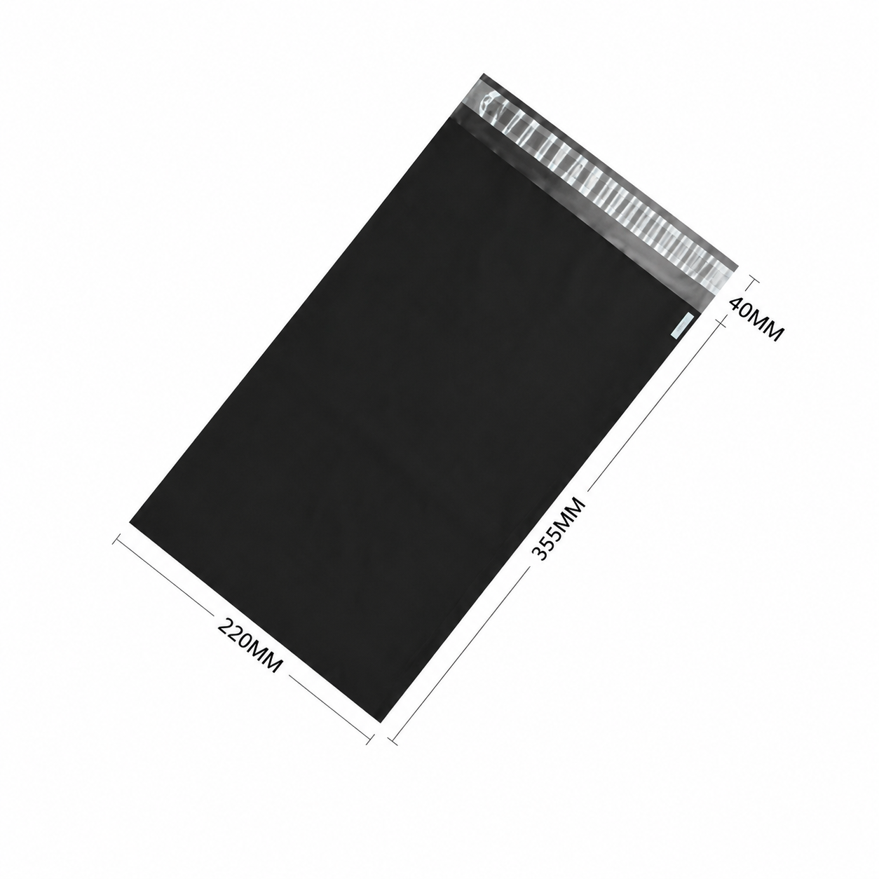 Black Compostable Courier Satchels - 4 Sizes
