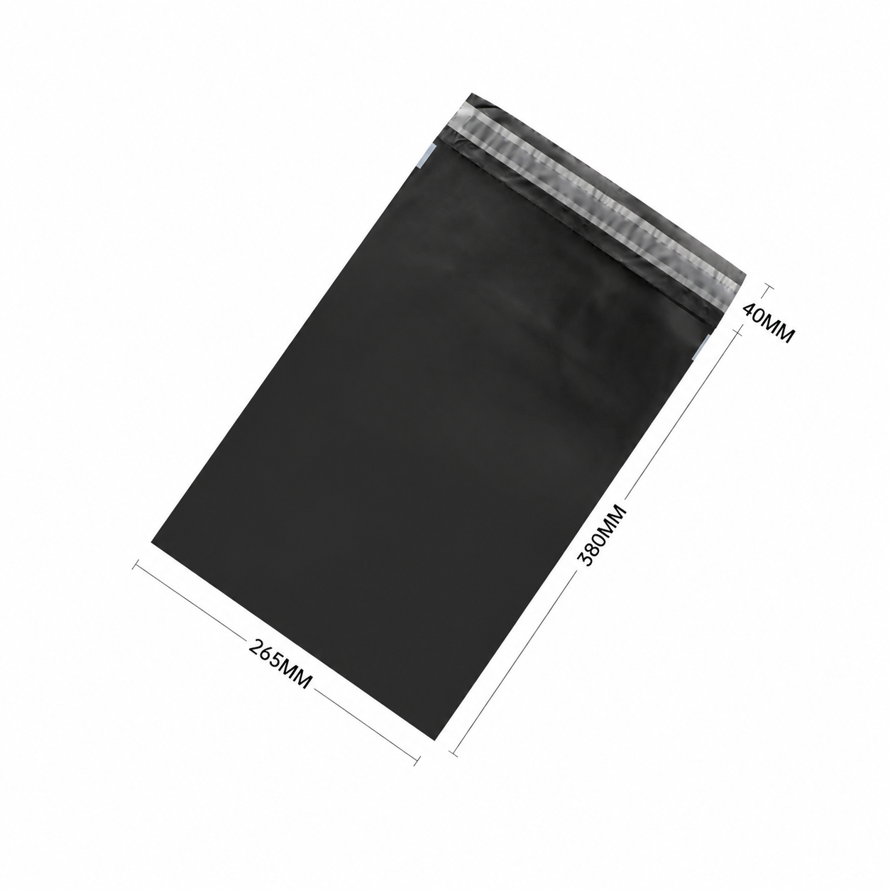 Black Compostable Courier Satchels - 4 Sizes