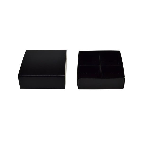 4 Pack Chocolate Box (Slide over cover) - Paperboard (285gsm) - PackQueen