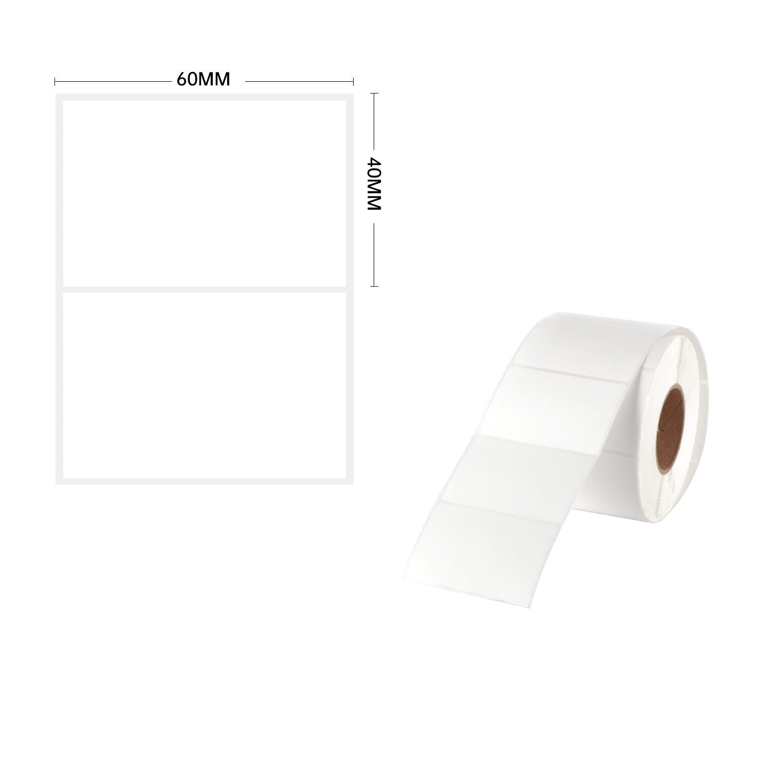 5 Rolls - Thermal Shipping Label Roll 60mm x 40mm (1000 labels per roll) - PackQueen