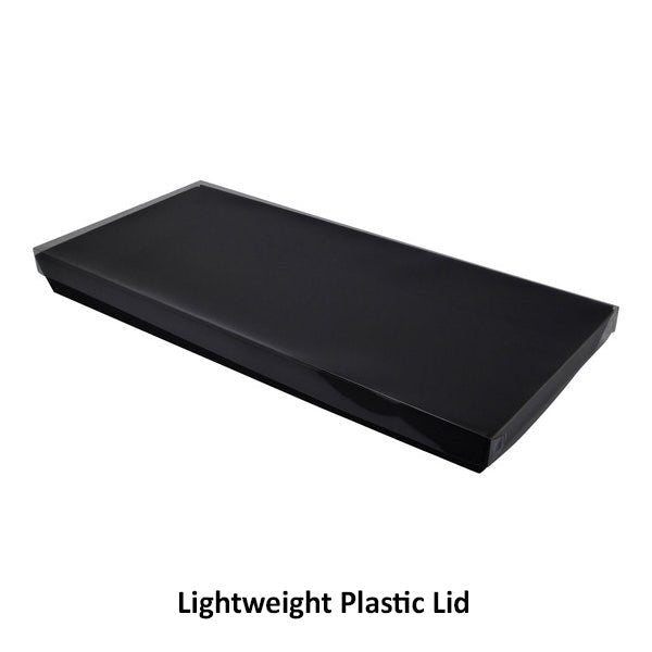 50mm High Large Rectangle Catering Tray - with optional clear lid (Lid purchased separately) - PackQueen