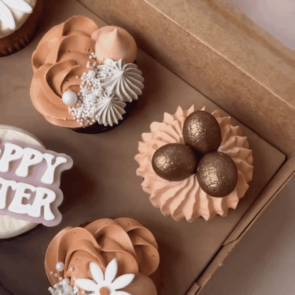 6 Cupcake Box with removable insert - Paperboard (285gsm) - PackQueen