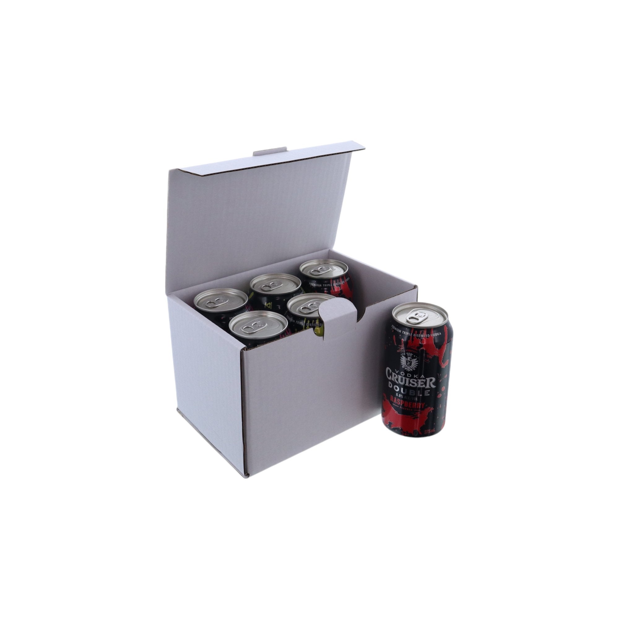 6 Pack 375ml Beer Mailing & Postage Box (Upright) - PackQueen