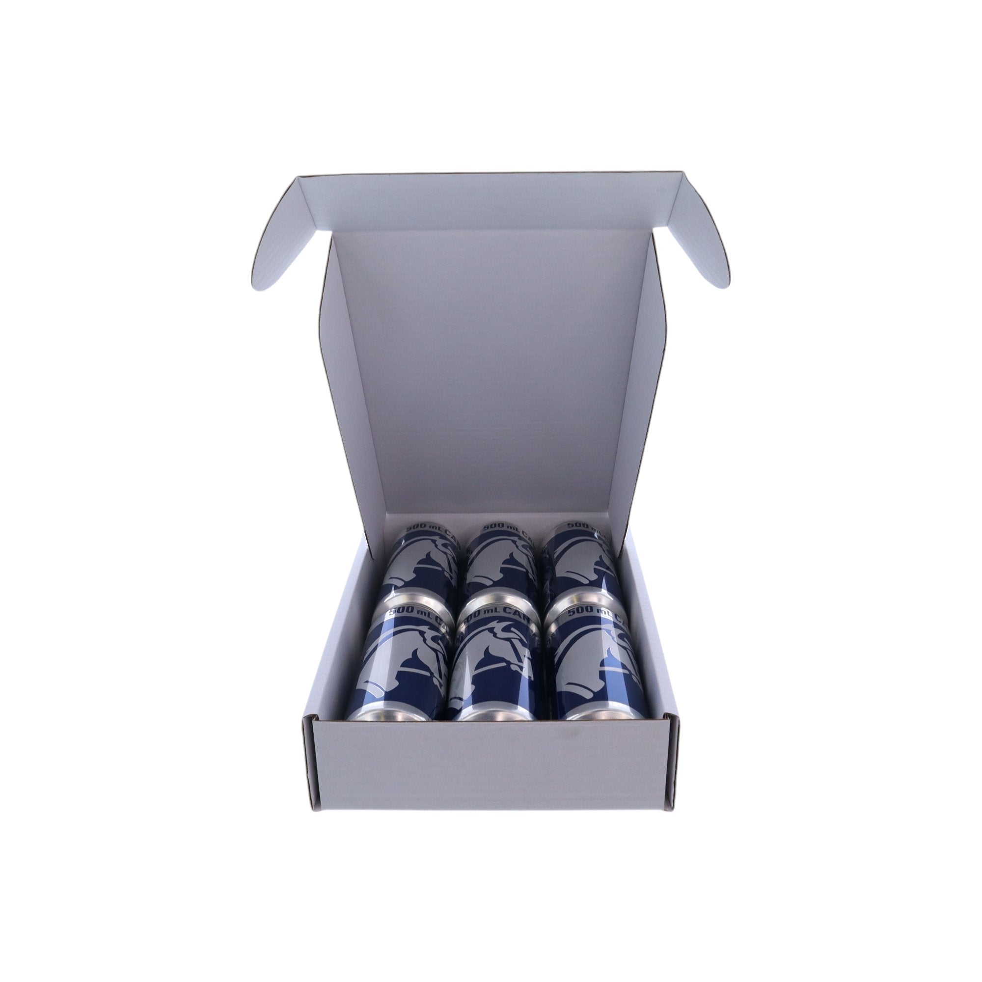 6 Pack 500ml Beer Mailing & Postage Box (Laydown) - PackQueen