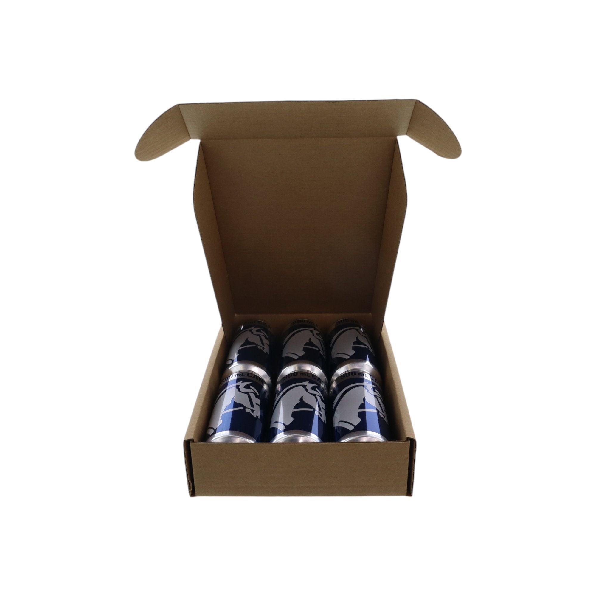 6 Pack 500ml Beer Mailing & Postage Box (Laydown) - PackQueen
