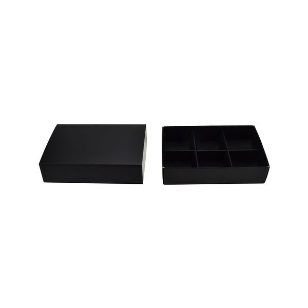 6 Pack Chocolate Box (Slide over cover) - Paperboard (285gsm) - PackQueen