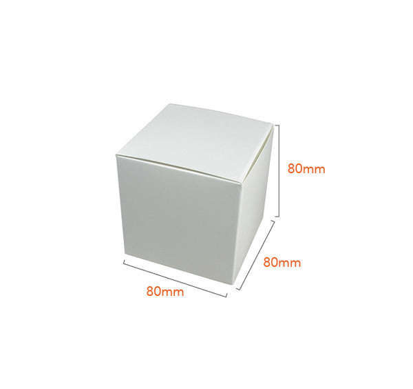 One Piece Cube Box 80mm - Paperboard (285gsm)
