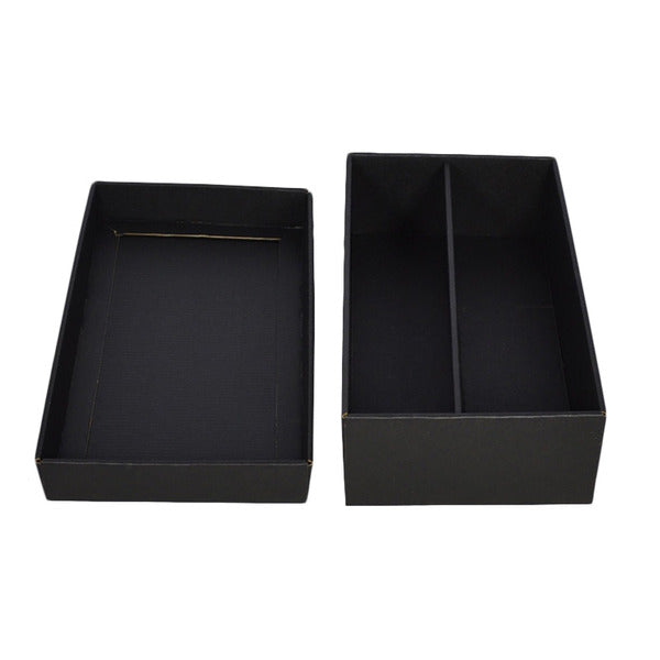 Two Piece Double Wine Gift & Mailing Box with divider (Base & Lid)