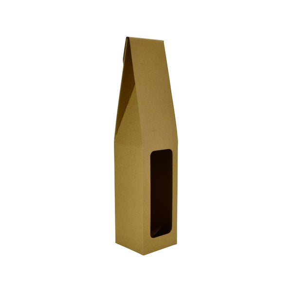 1 Bottle Gable Top Wine Mailing Box with Window 19271