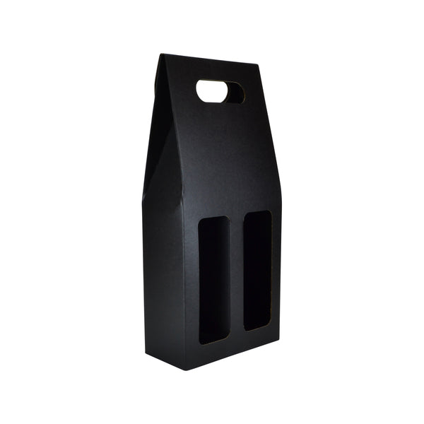 2 Bottle Gable Top Wine Mailing Box with Window 19272