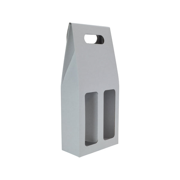 2 Bottle Gable Top Wine Mailing Box with Window 19272