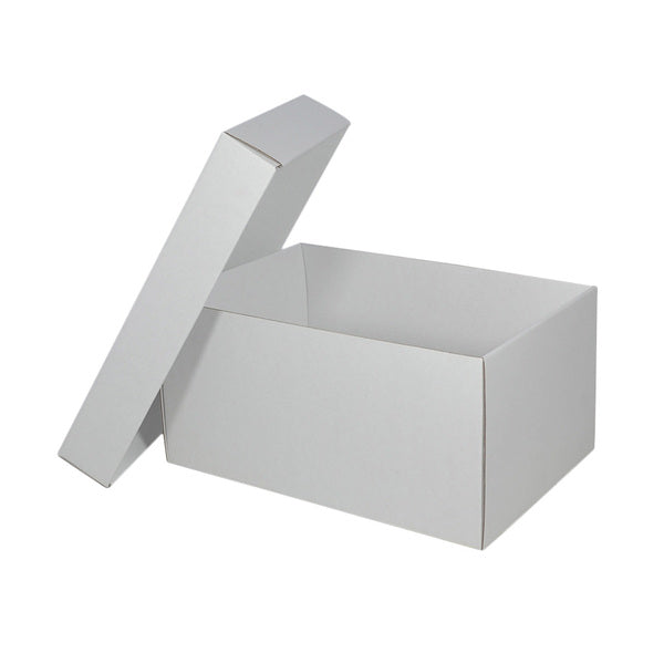 Two Piece Cardboard Gift Shoe Box - 150mm High - Base & Lid