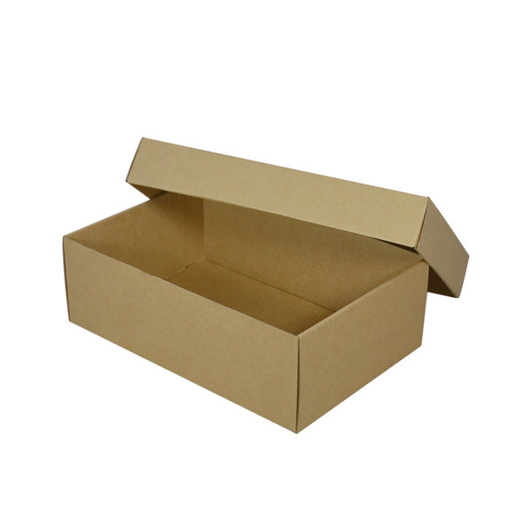 Two Piece Cardboard Gift Shoe Box - 100mm High (Base & Lid)