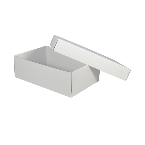 Two Piece Cardboard Gift Shoe Box - 100mm High (Base & Lid)