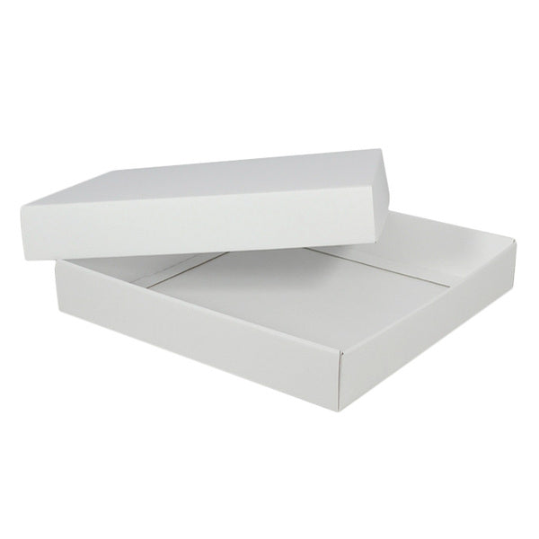 Two Piece 300mm Square Gift & Mailing Box (Base & Lid) - 50mm High