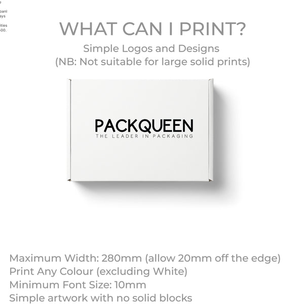 Two Piece 300mm Square Gift & Mailing Box (Base & Lid) - 100mm High