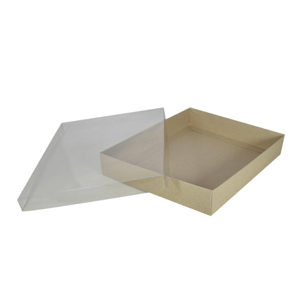 Slim Line A4 Gift Box with Clear Lid - Paperboard (285gsm) (Base & Clear Lid)