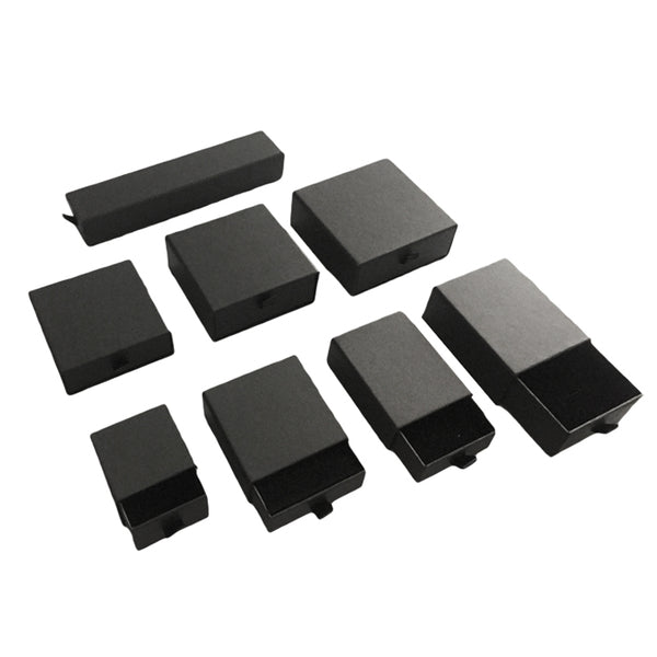 Extra Large Square 100mm Drawer Rigid Jewellery Box - Ring & Pendant (Sleeve, Base & Removable Insert)