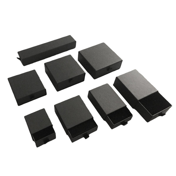 Small Rectangle 80mm Drawer Rigid Jewellery Box - Ring & Pendant (Sleeve, Base & Removable Insert)