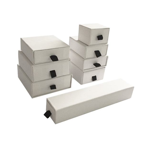 Medium Rectangle 90mm Drawer Rigid Jewellery Box (Sleeve, Base & Removable Insert)