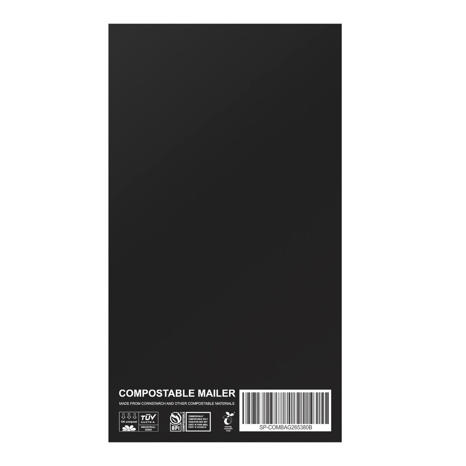 Black Compostable Courier Satchels - 4 Sizes