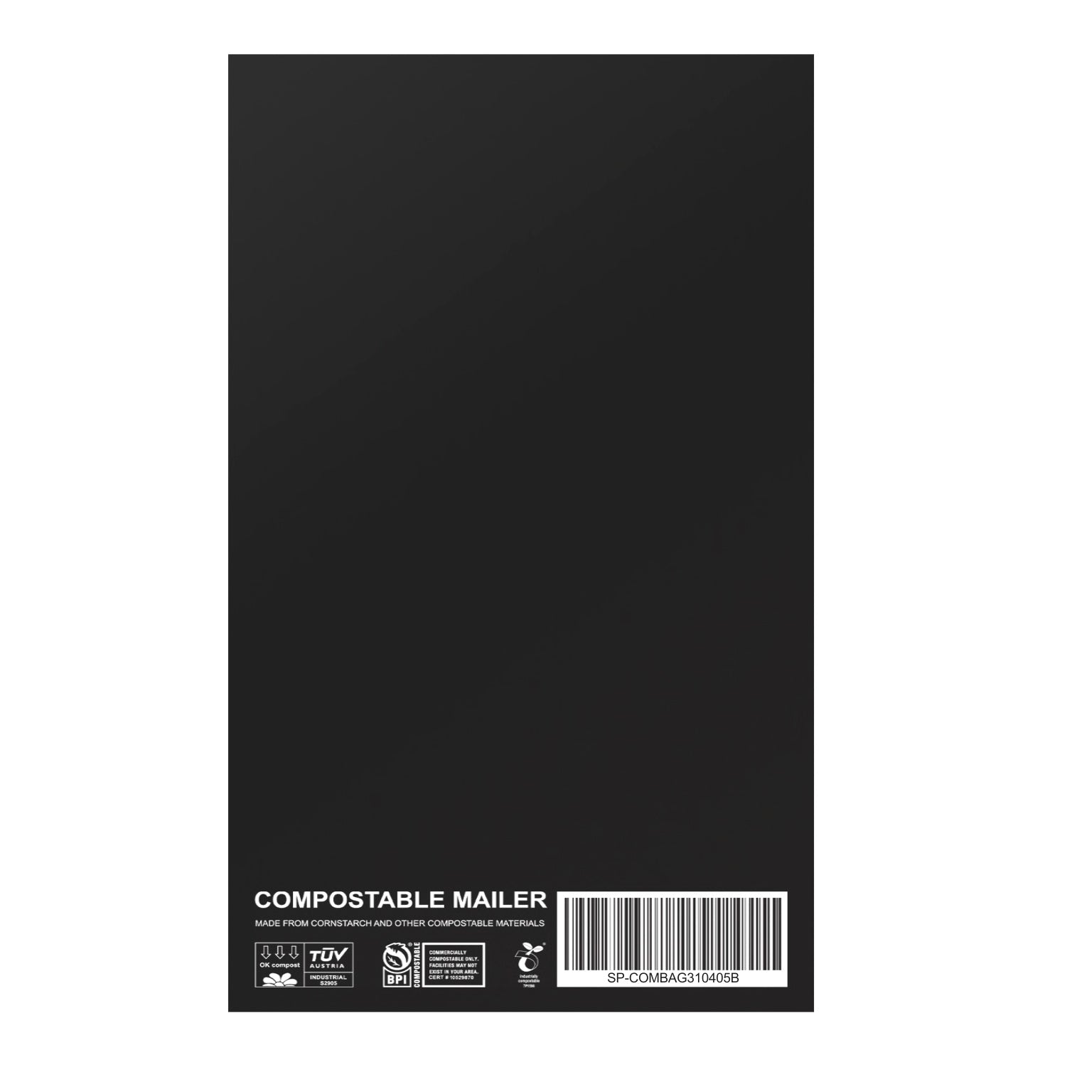 Black Compostable Courier Satchels - 4 Sizes