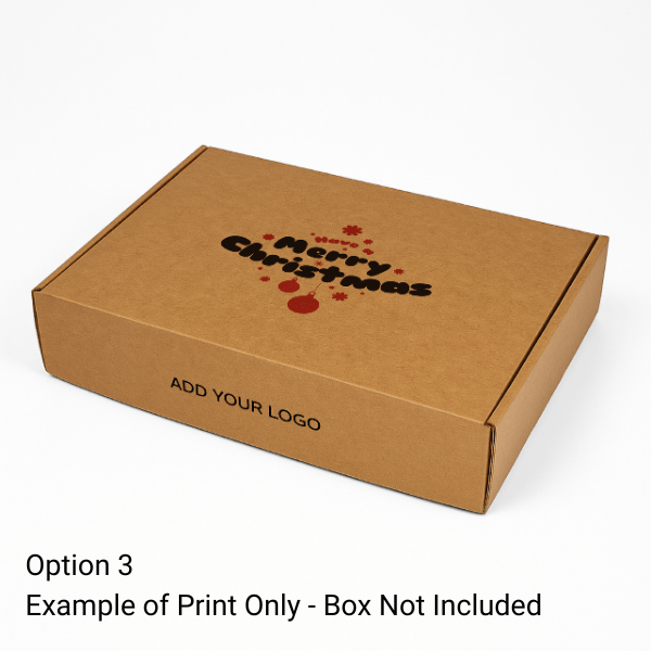 Add Merry Christmas Print to Your Packaging (Box or Gift Bag Purchased Separately) - PackQueen