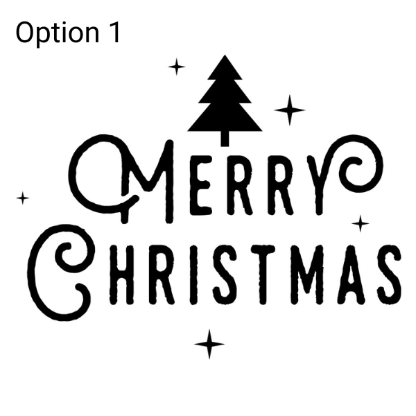 Add Merry Christmas Print to Your Packaging (Box or Gift Bag Purchased Separately) - PackQueen