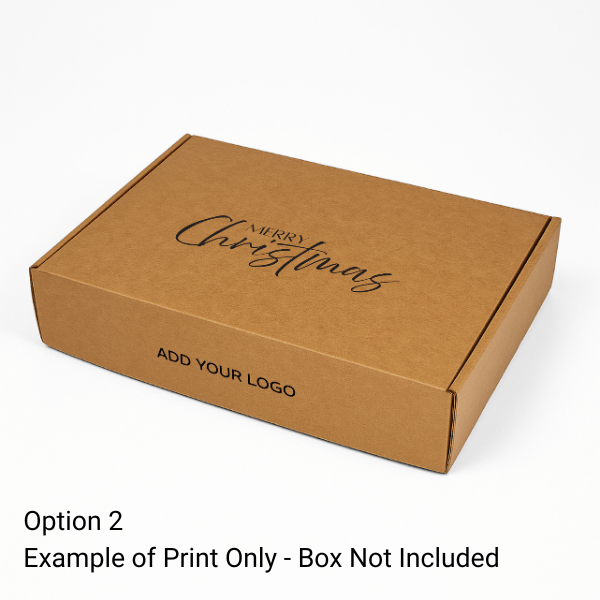 Add Merry Christmas Print to Your Packaging (Box or Gift Bag Purchased Separately) - PackQueen