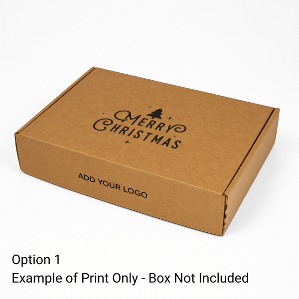 Add Merry Christmas Print to Your Packaging (Box or Gift Bag Purchased Separately) - PackQueen