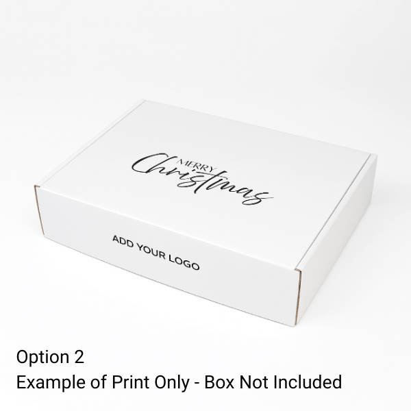 Add Merry Christmas Print to Your Packaging (Box or Gift Bag Purchased Separately) - PackQueen