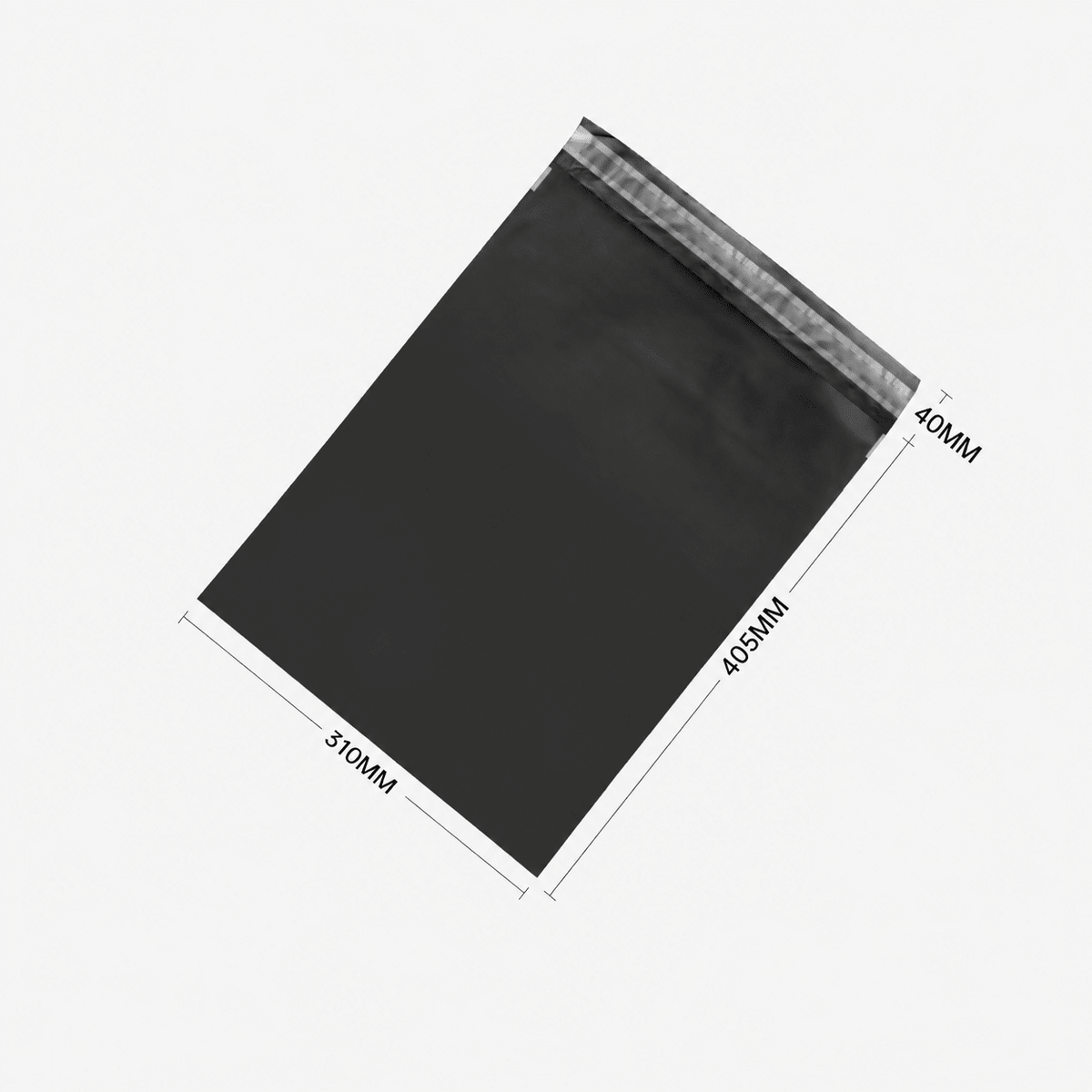 Black Compostable Courier Satchels - 4 Sizes - PackQueen