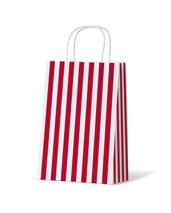Cafe Stripe Junior Bags - 100/ctn - PackQueen