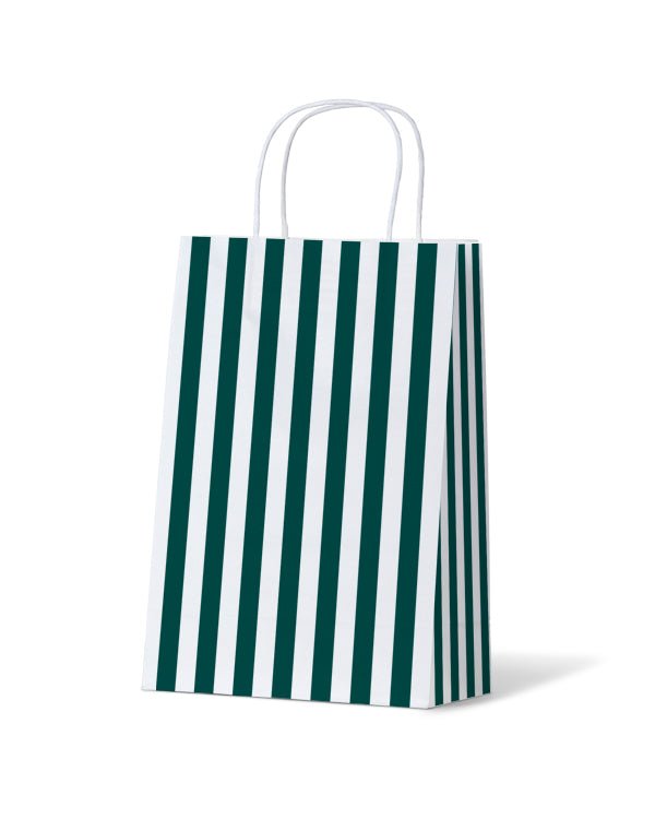Cafe Stripe Junior Bags - 100/ctn - PackQueen