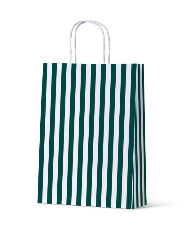 Cafe Stripe Medium Bags - 100/ctn - PackQueen