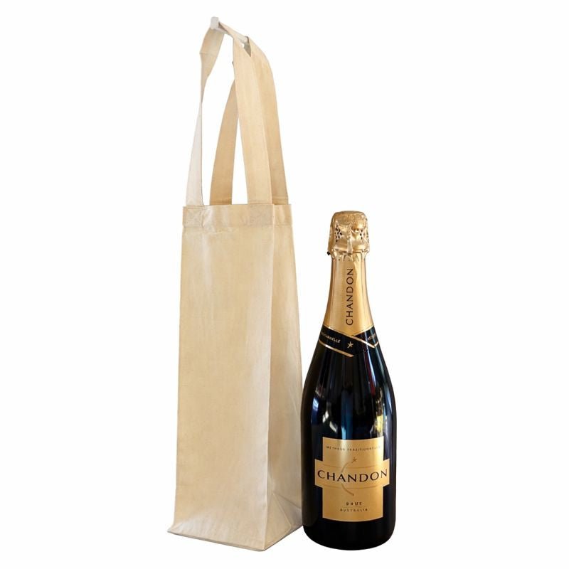 Calico Wine Tote Bags 100% Certified Organic Cotton (Plain or Printed) - PackQueen