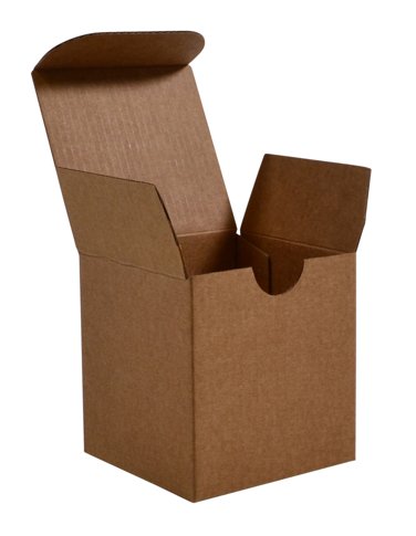 Candle Small 1 Oxford/Cambridge Jar Pack Upright with Insert - Kraft Brown (MTO) - PackQueen