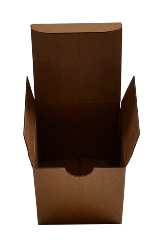 Candle Small 1 Oxford/Cambridge Jar Pack Upright with Insert - Kraft Brown (MTO) - PackQueen