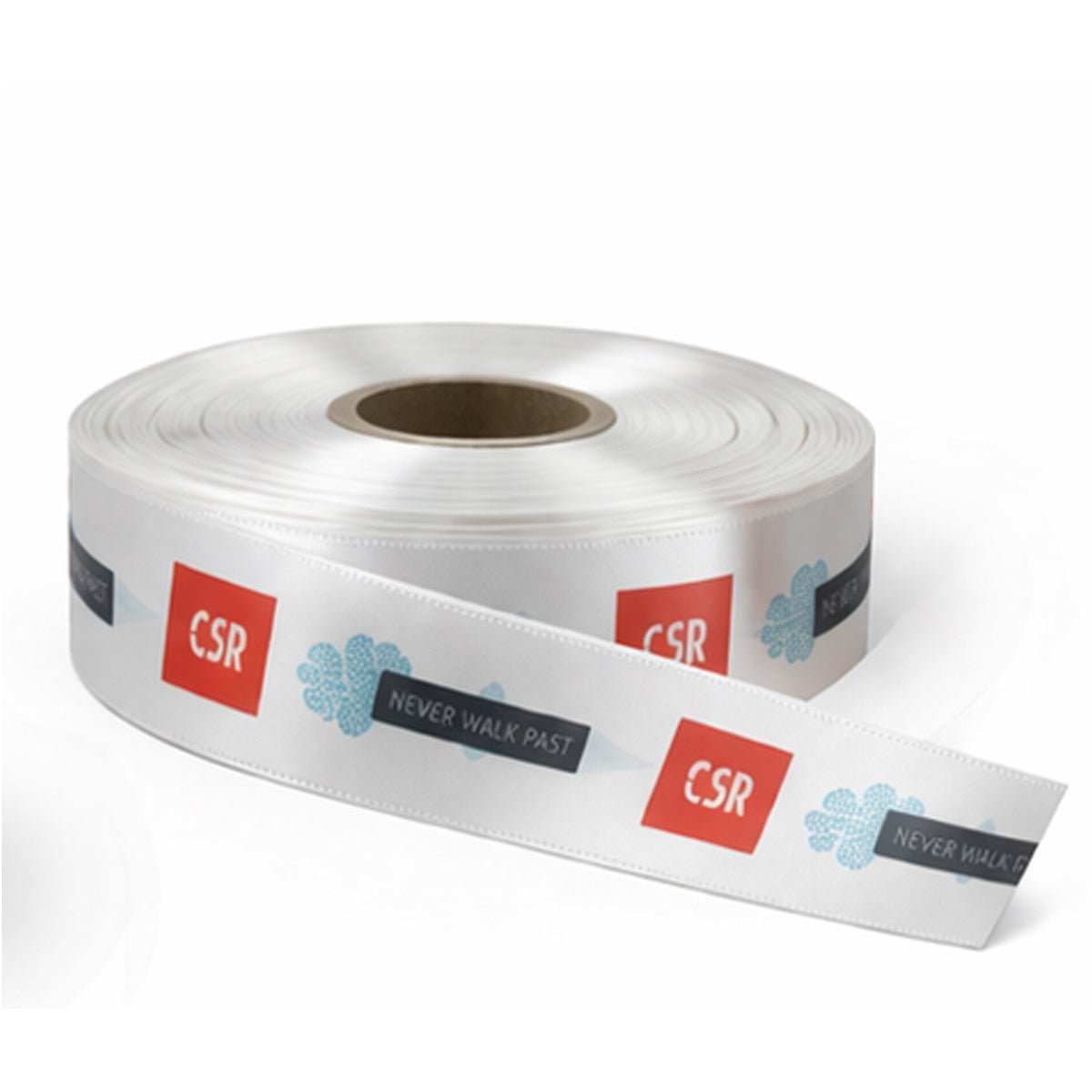 Custom Ribbon Satin Ribbon or Grossgrain - One Colour OR CMYK Custom Print (Single Sided) on 90m roll - PackQueen