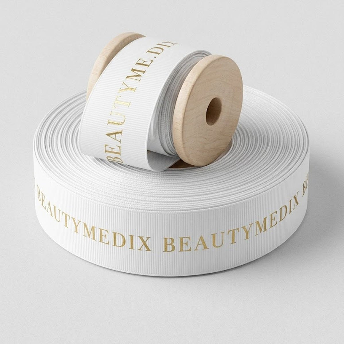 Custom Ribbon Satin Ribbon or Grossgrain - One Colour OR CMYK Custom Print (Single Sided) on 90m roll - PackQueen