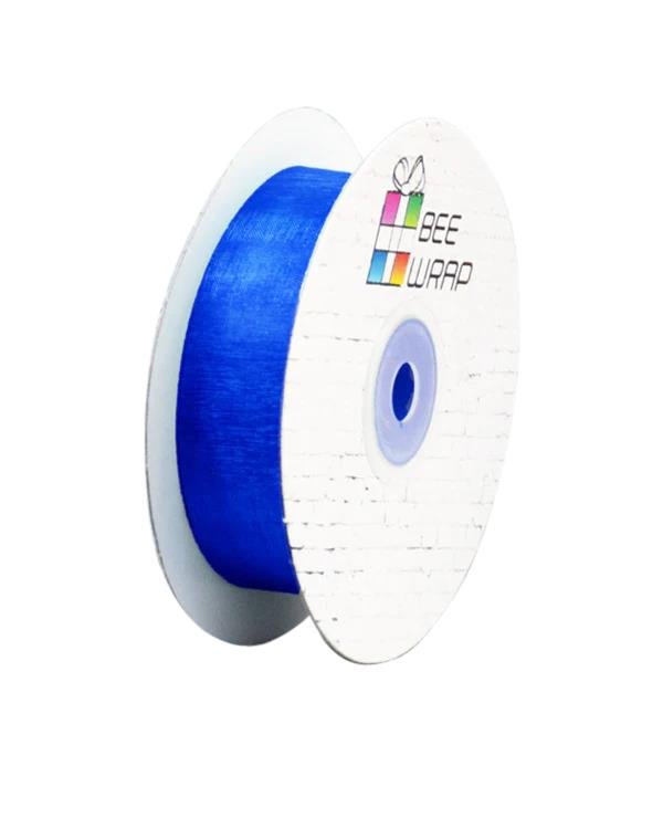 Cut Edge Organza Ribbon 25mm X 50meters Royal Blue - PackQueen