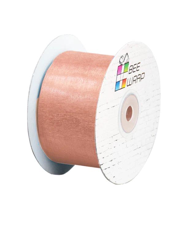 Cut Edge Organza Ribbon 50mm X 50meters Apricot - PackQueen