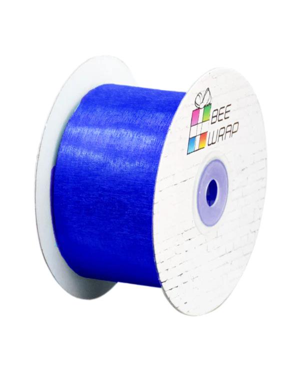 Cut Edge Organza Ribbon 50mm X 50meters Royal Blue - PackQueen