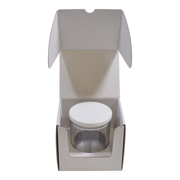 Extra Large Candle Plain Glass 1 Oxford/Cambridge Jar Pack with Insert (MTO) - PackQueen